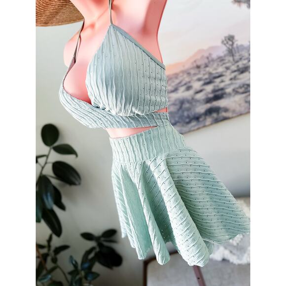 Wanderlust & Seafoam Serenity ocean mist 3pc coastal daydreams swimsuit set - Picture 2 of 5